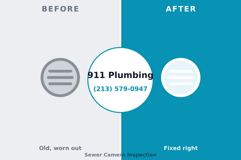 Before and after: plumbing repair Montague, MI